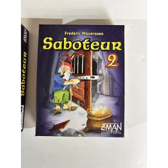 Lot Of Two Games - Saboteur And Saboteur 2 Complete Card Game Sets VG Condition - Picture 3 of 16